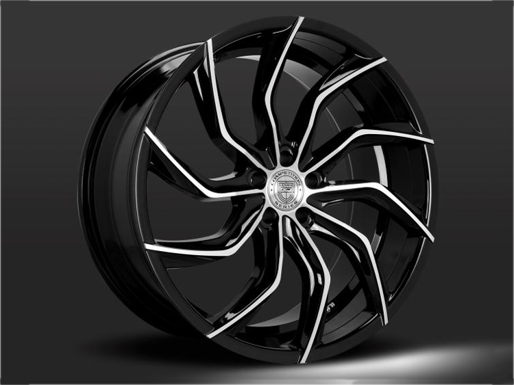 Custom Matisse Wheels by Lexani - Concave Series - Glossy Black with Machined Accents